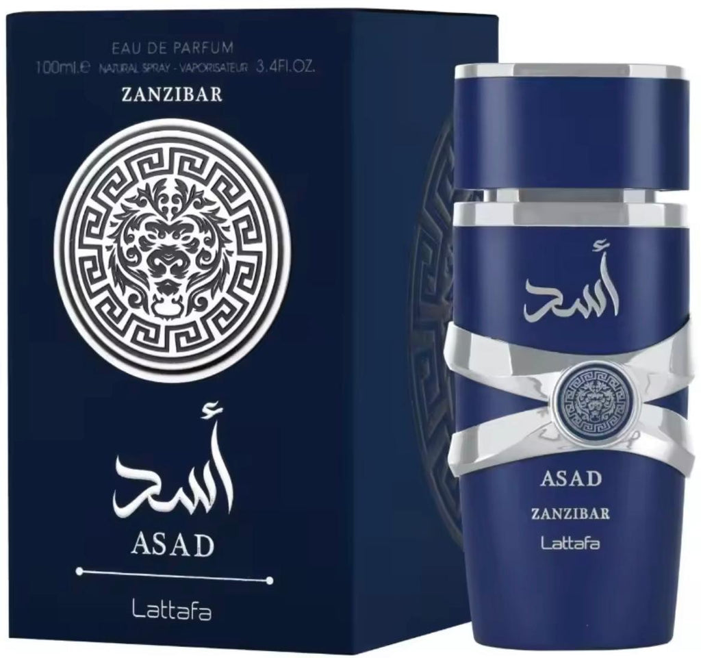 ASAD ZANZIBAR BY LATTAFA Eau de PARFUM 3.4OZ